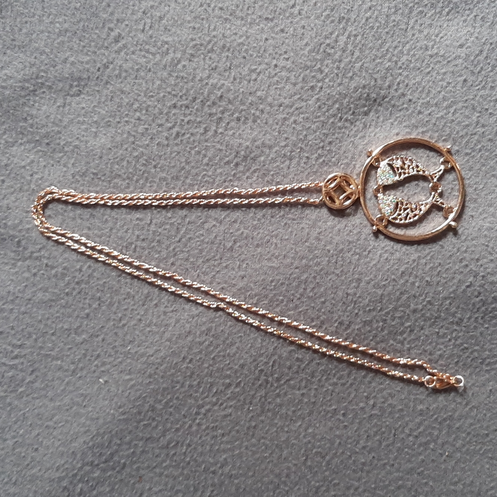 Two Fish Fashion Necklace Pisces